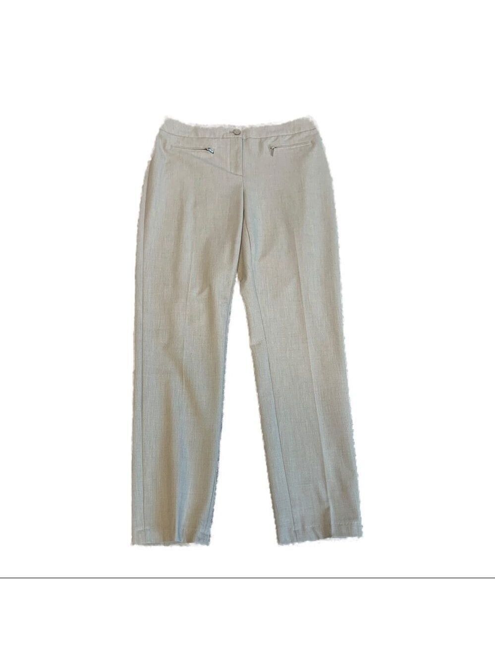 Laura beige stretchy dress pant trousers Sz 6
